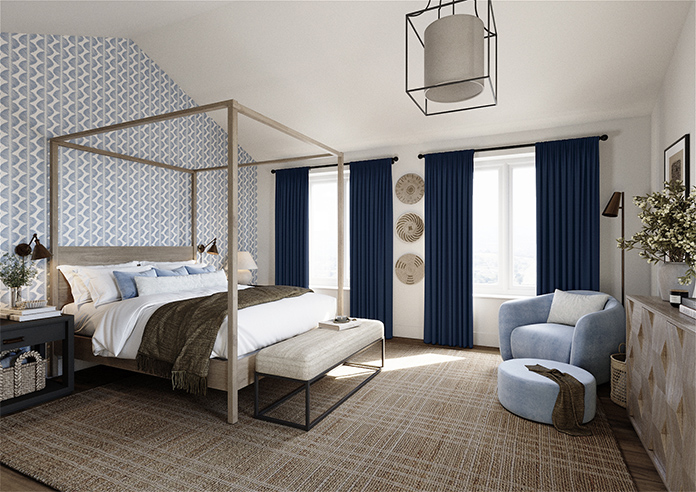 Lyra, Mariana Blue - Made to Measure Curtains - Image 7